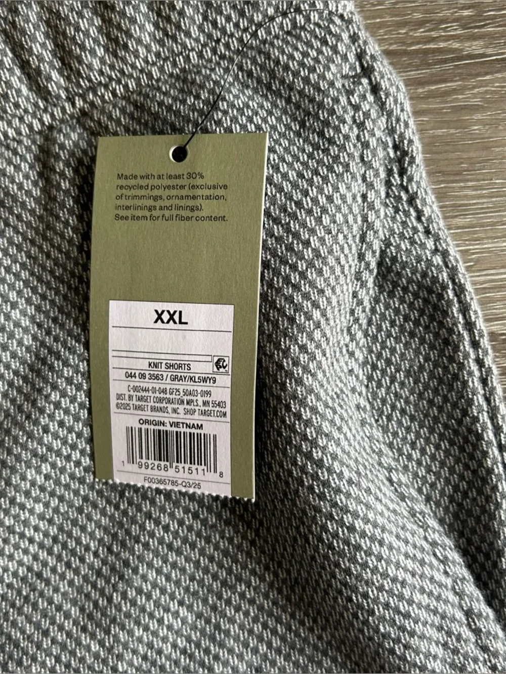 NWT Mens XXL Gray Knit 6”‎ Shorts Goodfellow & Co